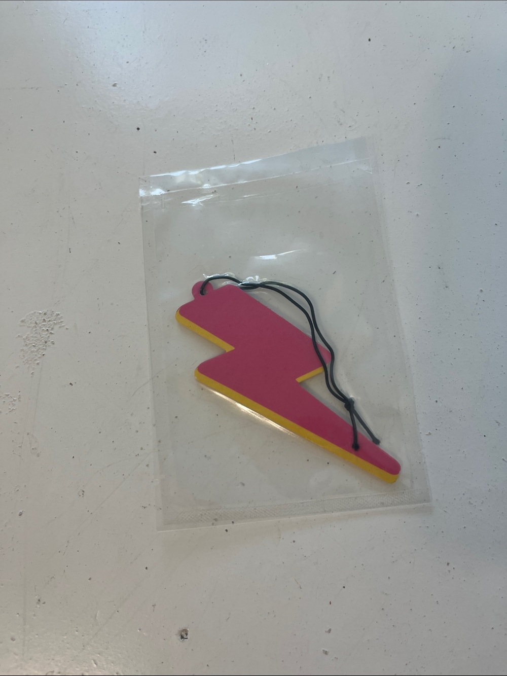 Amazon Pink Lightning Bolt Car Air Freshner Rearview Mirror Hanger Decor